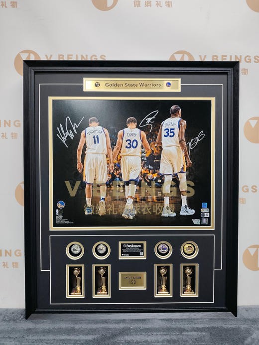 收藏系列 勇士队海啸兄弟 限量150 亲笔签名海报 商品图1