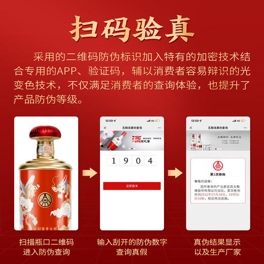 五粮液  文创富贵吉祥礼盒 （双瓶彩印礼盒装） 商品图1