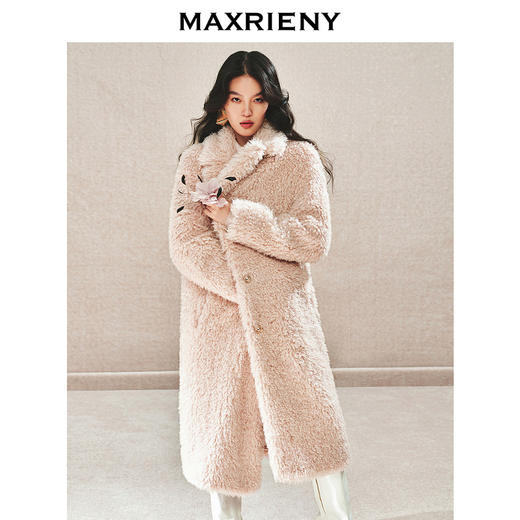人造皮草 【冬日逸境-商场同款】MAXRIENY旷野轻暖环保皮草保暖大衣(货号:MC85CT757) 商品图3