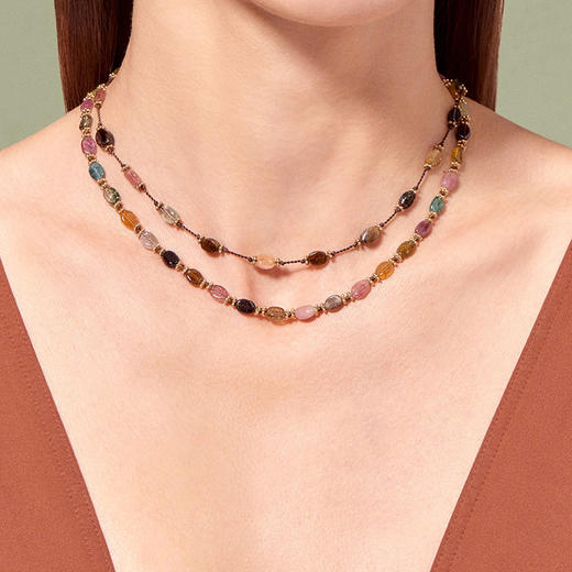 订购8周到｜Tityaravy-Tulsi-彩色 碧玺 项链［法国设计师］ 商品图1