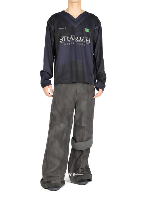 Printed Scrunch Layered Sailor Pants 商品图4