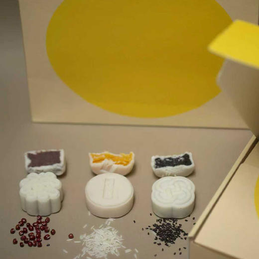 全国配送｜中秋美意「裸月 · 祝安」米式糕点礼盒（红豆陈皮味、黑芝麻味&奶黄味）#中秋伴手礼 商品图4