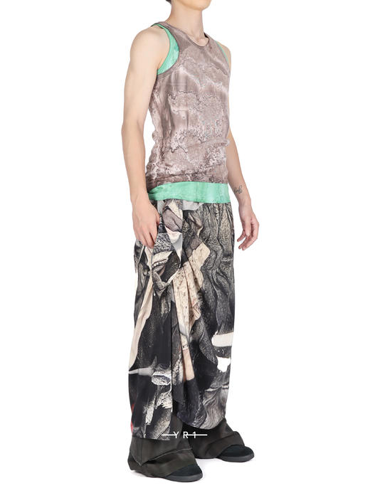 SERAPIS | 泥色/薄荷色棉质背心 商品图4