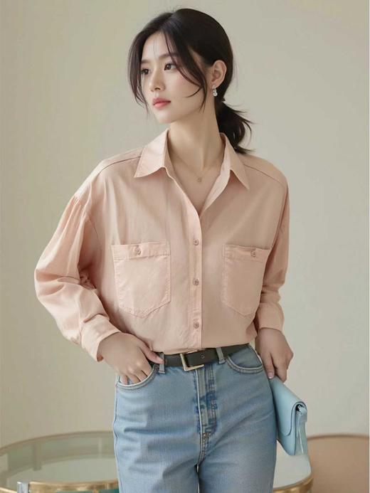 古泥品牌7500 棉➕再生纤维衬衫-喜出 商品图0