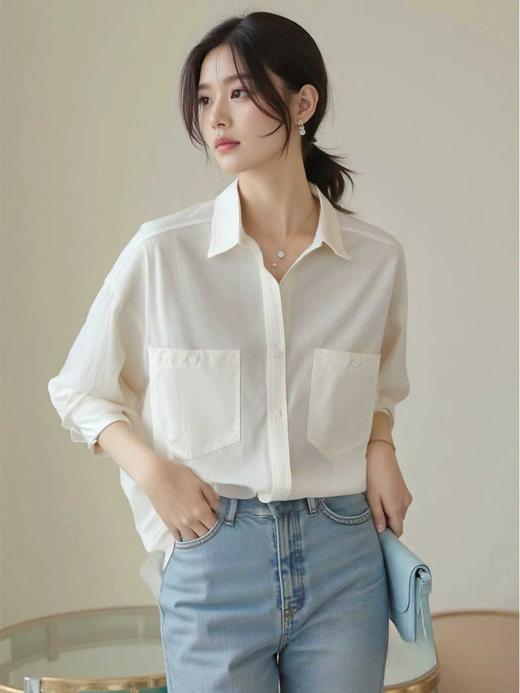 古泥品牌7500 棉➕再生纤维衬衫-喜出 商品图3