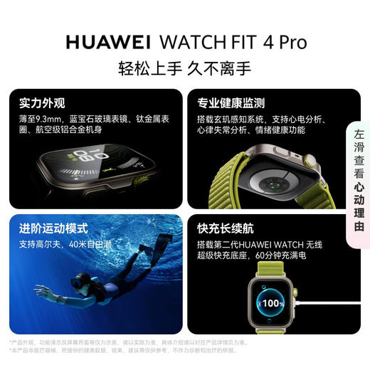 HUAWEI WATCH FIT 4 Pro 华为智能手表钛金属蓝宝石玻璃大屏长续航 商品图1