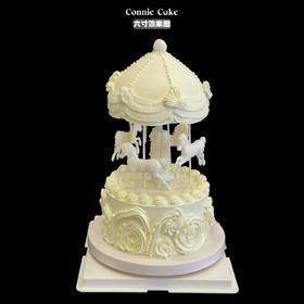 🎠【梦幻旋转木马蛋糕】让蛋糕原地起舞，派对秒变童话现场！🎠