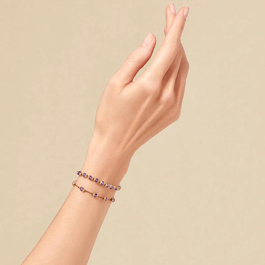 订购8周到｜Tityaravy-Kamilah-紫水晶 串珠 手链［法国设计师］ 商品图1