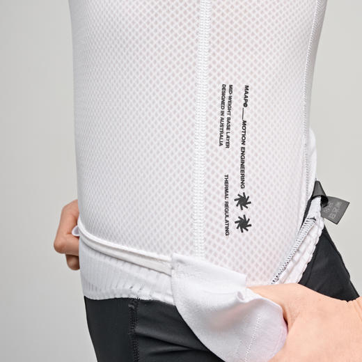 MAAP 女士 Team Mesh Base Layer 白色 骑行打底衫 商品图3