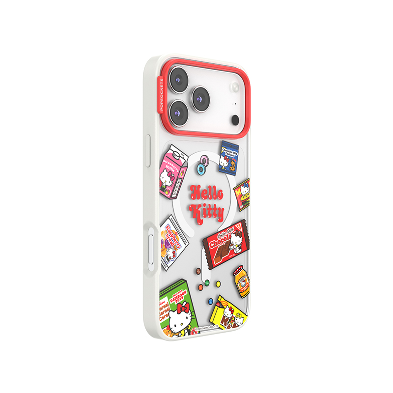 【零食天堂】美味零食漫游 泡泡骚 x Hello Kitty 合作系列 POPCASE手机壳 MagSafe 磁吸款 透明 凯蒂猫 拼贴 iPhone 17/16/15/14/13