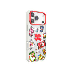 【零食天堂】美味零食漫游 泡泡骚 x Hello Kitty 合作系列 POPCASE手机壳 MagSafe 磁吸款 透明 凯蒂猫 拼贴 iPhone 17/16/15/14/13