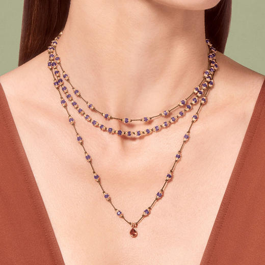 订购8周到｜Tityaravy-Peony-紫水晶 项链［法国设计师］ 商品图1