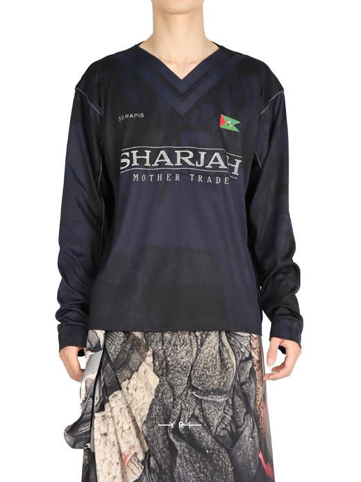 SERAPIS | 海军蓝双 V 领足球上衣 商品图0