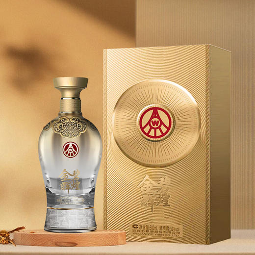 五粮液 金碧辉煌 鎏金版  52度浓香型白酒（单瓶装） 商品图0