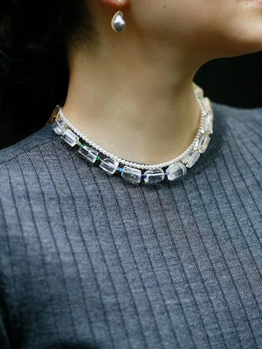 SpoiledBrat Jewelry天然白水晶项链 商品图2