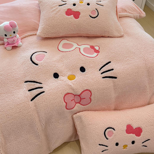 【换季出清】自然醒大版羊羔绒毛巾绣四件套QJ 商品图11