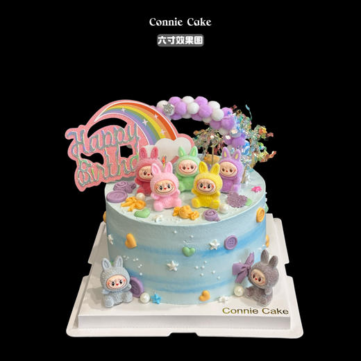 潮玩入侵甜品界！LABUBU拉布布精灵蛋糕 商品图0