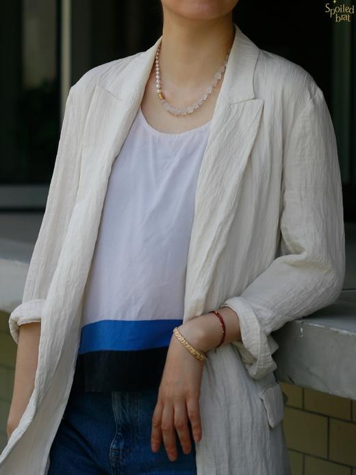 SpoiledBrat Jewelry珍珠白水晶项链 商品图3