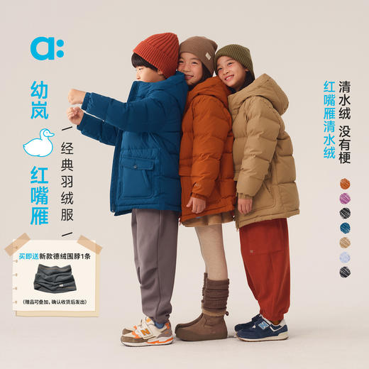【冬Vol.1】allblu幼岚【红嘴雁】经典羽绒服儿童羽绒服A类挡风保暖蓬松舒适ZY 商品图0