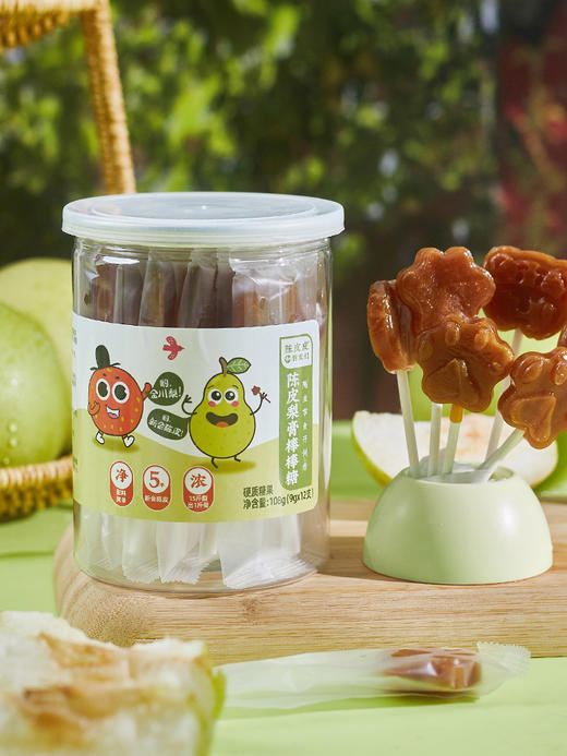 陈皮皮和朋友们陈皮梨膏棒棒糖108g/罐 商品图0