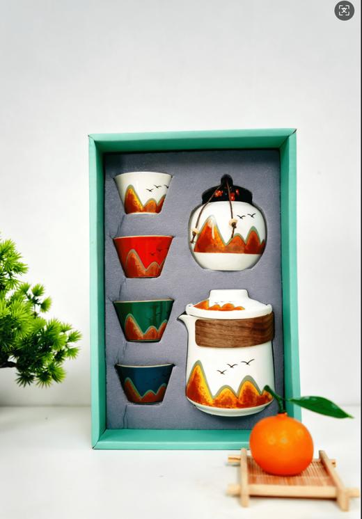 【创意茶具】国潮文化千里江山茶具 商品图0