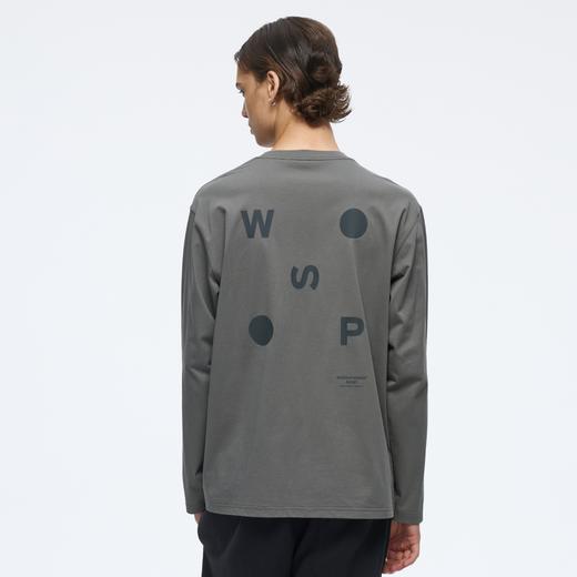 WassupHouse索罗娜运动简约几何印花长袖T恤 商品图1