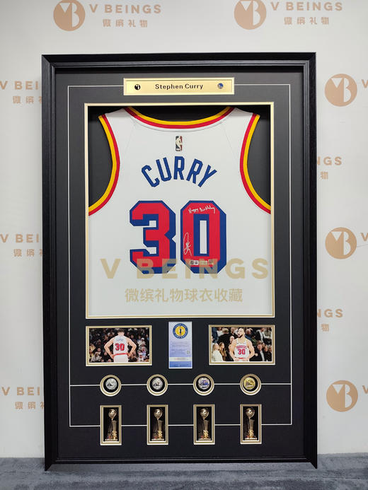 收藏系列 库里 勇士队城市限量版 HBD铭文 亲笔签名球衣 商品图1