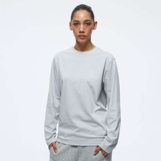 WassupHouse索罗娜运动简约几何印花长袖T恤 商品图3