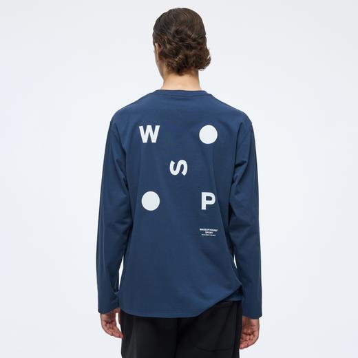 WassupHouse索罗娜运动简约几何印花长袖T恤 商品图5