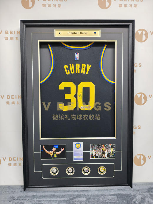 收藏系列 库里 勇士队30号 黑色 总决赛G4 亲笔签名球衣 商品图1