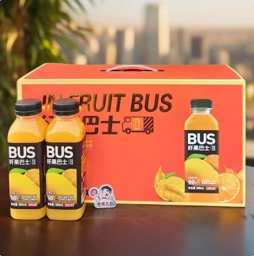 迎驾山泉纤果巴士 芒果橙子味1.1L*4瓶【BC】【YJ】 商品图0