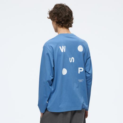 WassupHouse索罗娜运动简约几何印花长袖T恤 商品图4