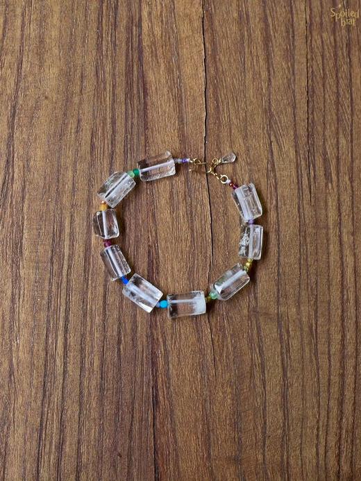 SpoiledBrat Jewelry天然白水晶彩虹手链 商品图0