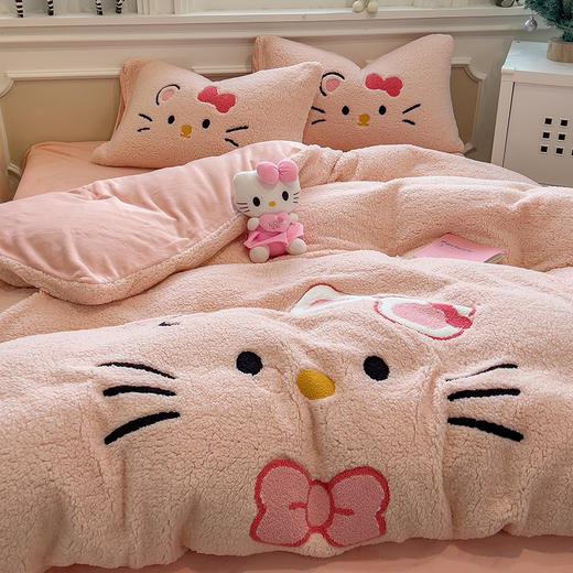 【换季出清】自然醒大版羊羔绒毛巾绣四件套QJ 商品图7