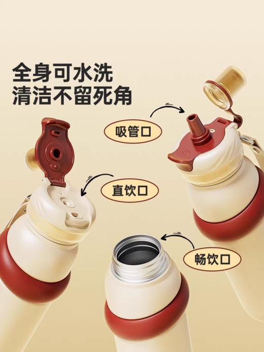 GERM格米新款吸管杯保温杯高颜值大号大容量水杯水壶运动便携生日节日礼物儿童学生 商品图4