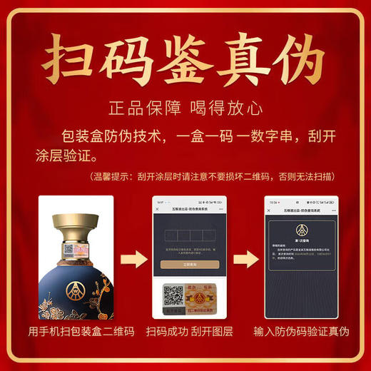 五粮液 金碧辉煌 蓝韵金梅 52度浓香型白酒（单瓶装） 商品图2