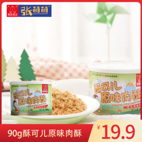 【休闲食品 肉酥】唯新 90g酥可儿原味肉酥（罐装）