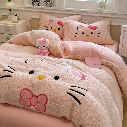 【换季出清】自然醒大版羊羔绒毛巾绣四件套QJ 商品图10