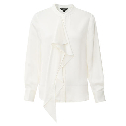 EITIE爱特爱春季新款时尚通勤职业百搭显瘦飘带上衣衬衫7709402 商品图11