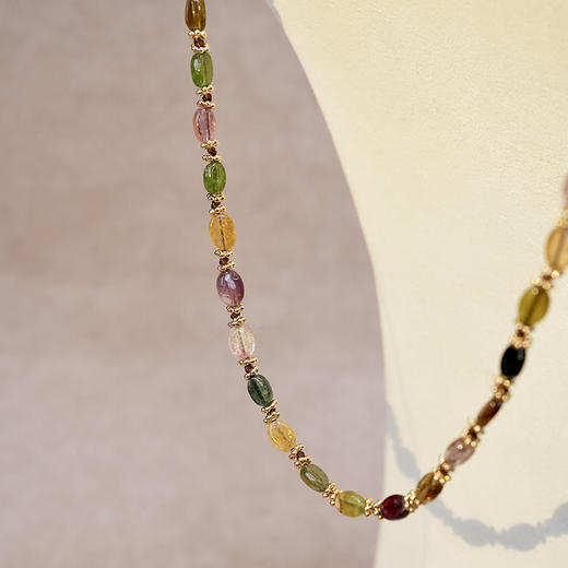 订购8周到｜Tityaravy-Jati-彩色 碧玺 串珠 项链［法国设计师］ 商品图2