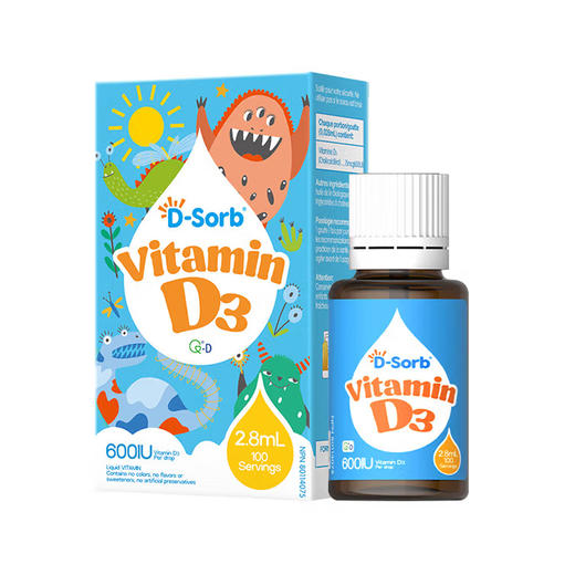 滴适宝维生素D3  600IU（2.8ml） 商品图0