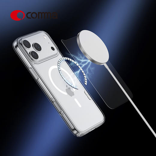 COMMA珂玛 iPhone 系列 琉璃系列磁吸保护壳-17 系列 商品图3