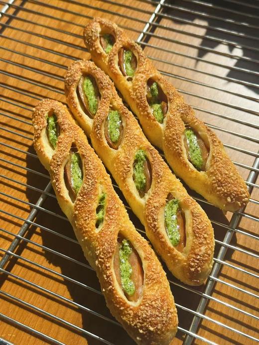 法式蒜香香肠盐面包 商品图1