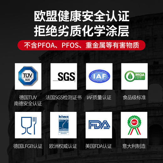 FLONAL黑金火山岩回飞锅炒锅28cm 商品图2