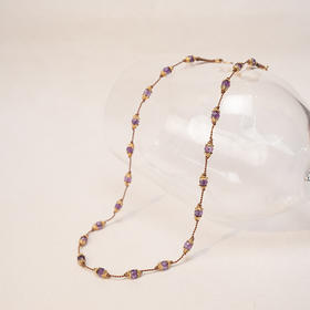 订购8周到｜Tityaravy-Peony-紫水晶 项链［法国设计师］