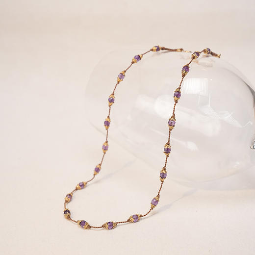 订购8周到｜Tityaravy-Peony-紫水晶 项链［法国设计师］ 商品图0