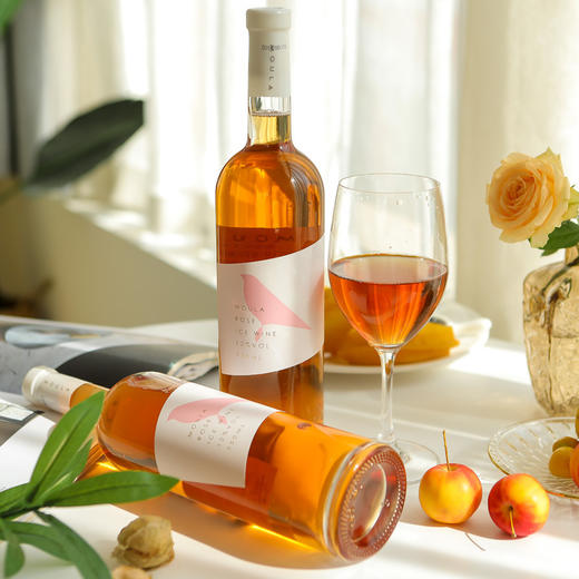 【快递停发，2月26日陆续发货】【慕拉】玫瑰冰酒750毫升单支装 贵腐甜白雷司令葡萄酒红酒甜酒果酒红 酒 商品图0