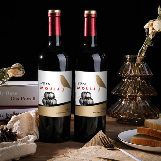 【快递停发，2月26日陆续发货】【慕拉】橡木桶干红 醇厚赤霞珠混酿750毫升单支装 葡萄酒红酒 商品图0