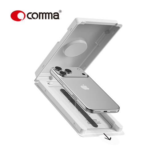 COMMA珂玛 iPhone 系列 盾威系列高清秒贴钢化膜自助贴膜-17 系列 商品图0