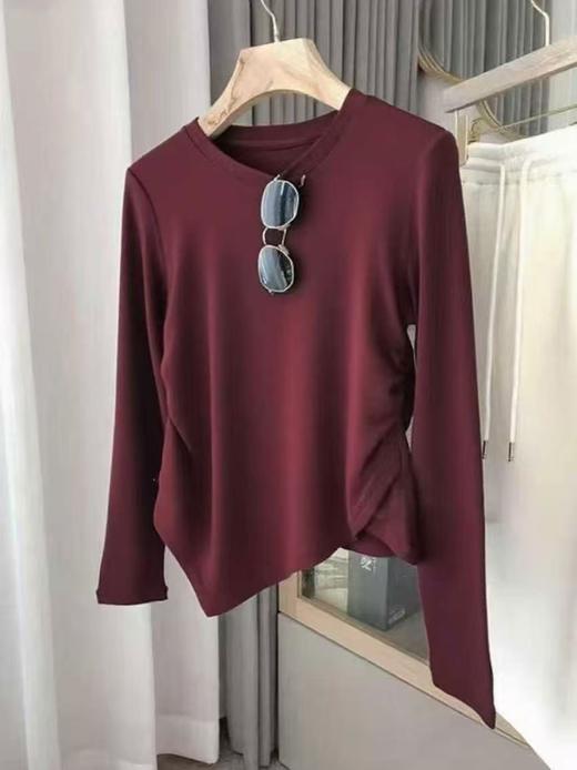 【自营】~王炸爆款 超好穿！！不规则抽褶ins风06666-喜出 商品图5